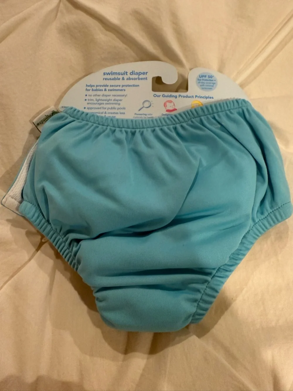 i play. Aqua Blue Reusable Swim Diaper Cover